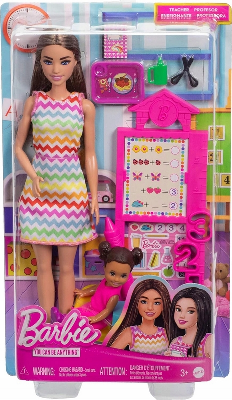 Sada bábik Barbie Učiteľ a Študent Bábika Barbie + príslušenstvo